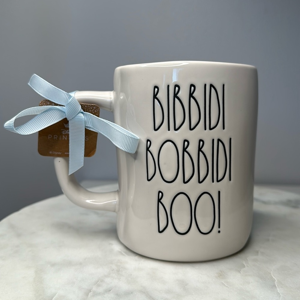 NWT Rae Dunn x Disney Princess Cinderella Bibbidi Bobbidi Boo! Double Sided Mug